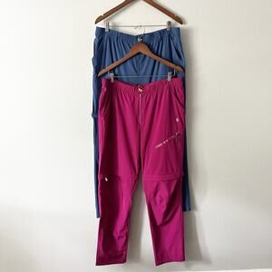 TWO Little Donkey Andy Women's XXL Hiking Lightweight Convertible Zip-Off Pants